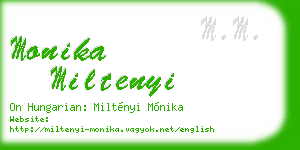 monika miltenyi business card