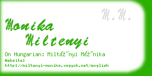 monika miltenyi business card